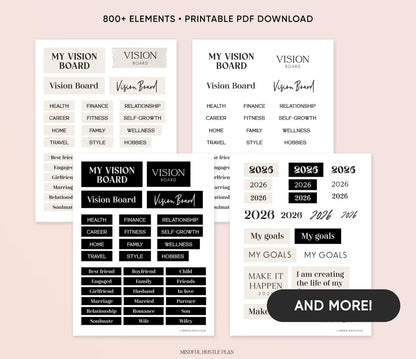 vision board kit - DreamCraftStudio